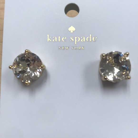 kate spade Jewelry - KATE SPADE GUMDROP EARRINGS♠️♠️. New with pouch ♠️